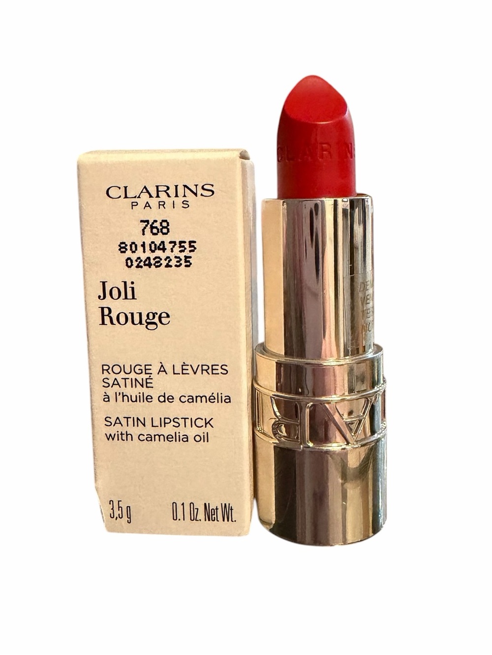 Clarins Joli Rouge Satin Lipstick 768 Strawberry
